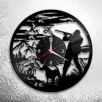 Часы из виниловой пластинки "Охота" версия 2