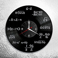 Оригинальные часы из виниловых пластинок "Математик" версия 1