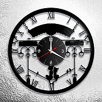 Часы из виниловой пластинки "Семья-именные часы"