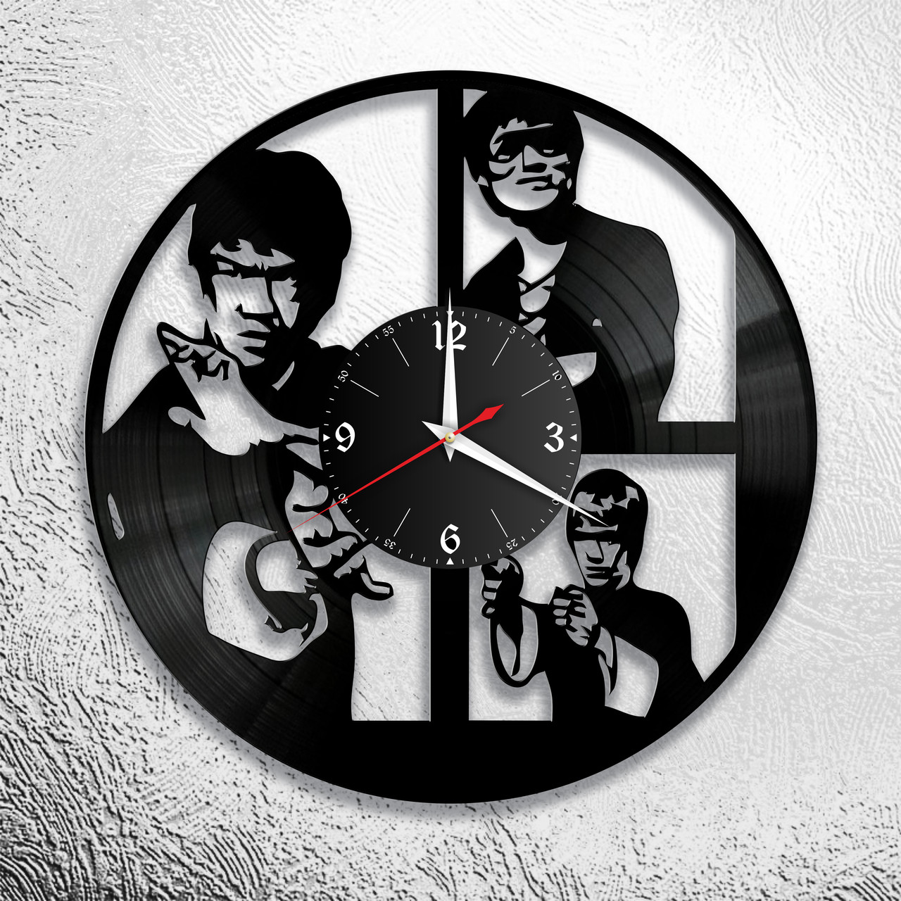 Часы из виниловой пластинки ""Брюс Ли" версия 1, фото 1