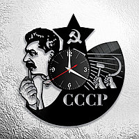 Часы из виниловой пластинки "Сталин" версия 1