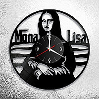 Часы из виниловой пластинки "Мона Лиза" Версия 1