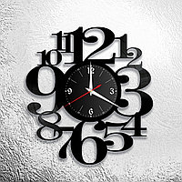 Часы из виниловой пластинки "Цифры" Версия 2