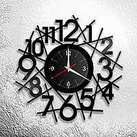 Часы из виниловой пластинки "Цифры" Версия 7