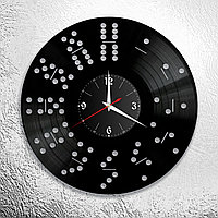 Оригинальные часы из виниловых пластинок "Цифры" Версия 13 (домино)