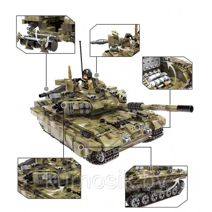 Конструктор XingBao Военный танк "Тигр" 1386 деталей (арт. XB-06015) - фото 4 - id-p140448396