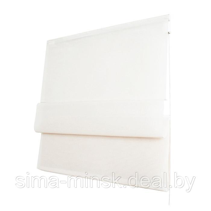 Римская штора «Вуаль», размер 60х175 см, цвет белый - фото 2 - id-p140450045