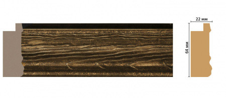 Багет DECOMASTER FM14-1 (64*22*2850мм)