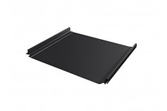 Кликфальц Pro Grand Line 0,5 Satin с пленкой на замках RAL 9006 бело-алюминиевый Чёрный