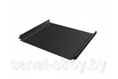 Кликфальц Pro Grand Line 0,5 Satin с пленкой на замках RAL 9006 бело-алюминиевый Чёрный, фото 2