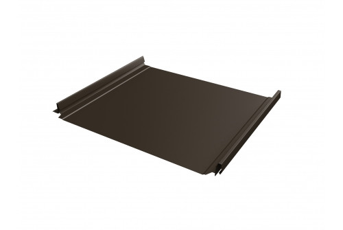 Кликфальц Pro Grand Line 0,5 Satin Matt с пленкой на замках RAL 8017 шоколад Тёмно-коричневый
