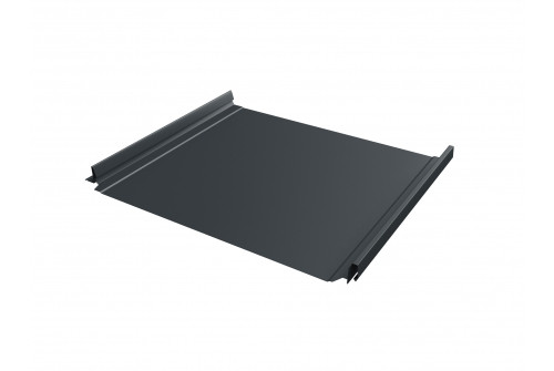 Кликфальц Pro Grand Line 0,5 Satin Matt с пленкой на замках RAL 8017 шоколад Антрацитово-серый