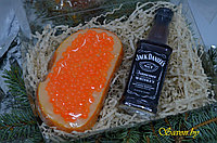 Набор Джек Дэниэлз и бутерброд с икрой - глицериновое мыло ручной работы