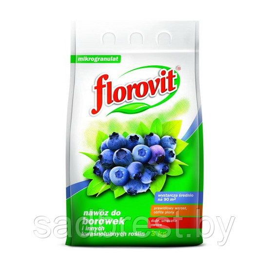 Удобрение для голубики Флоровит Florovit 3 кг - фото 1 - id-p10953483
