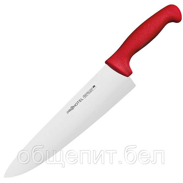 Нож поварской «Проотель» L=380/240, красный - фото 1 - id-p140497747