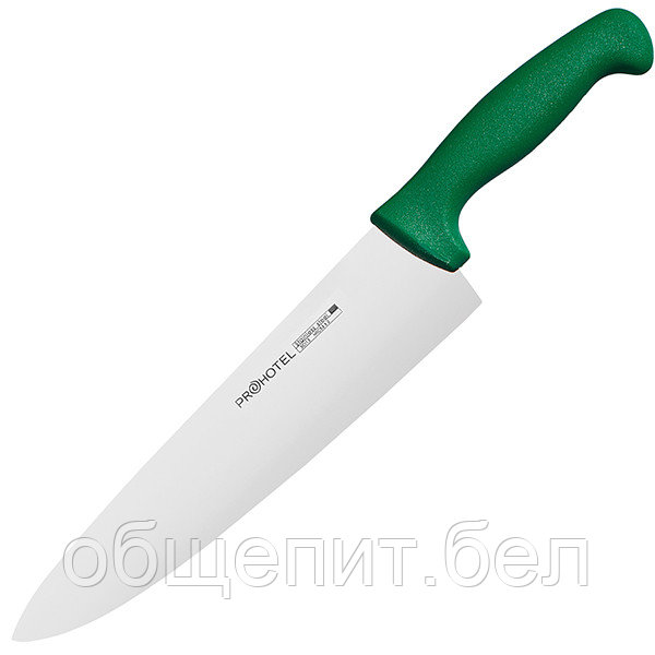 Нож поварской «Проотель» L=380/240, зеленый - фото 1 - id-p140498642