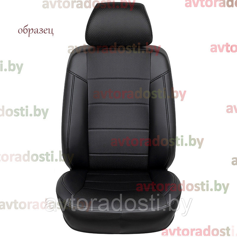 Чехлы на сиденья для Hyundai Creta (2016-) / Хендай Крета (экокожа, черный) - фото 4 - id-p96107763
