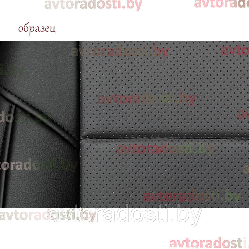 Чехлы для Skoda Rapid (2012- / 2020-) 40/60 / Шкода Рапид (экокожа, черный + серая вставка) - фото 5 - id-p98726770