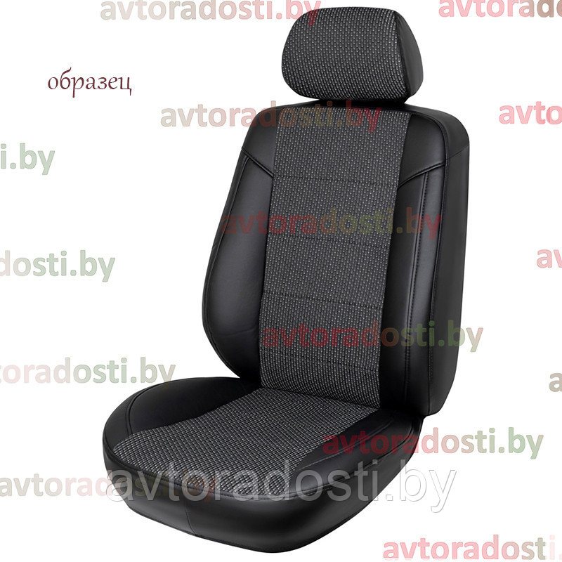 Чехлы на сиденья Citroen Jumper (2006-2021) 1+2 (экокожа, жаккард) - фото 1 - id-p108380039