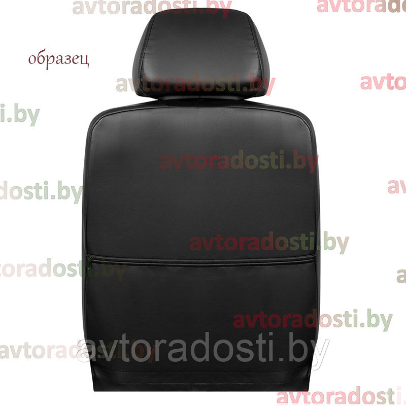 Чехлы на сиденья для Citroen C4 Grand Picasso (2013-) / Ситроен (экокожа, черный + вставка РОМБ) - фото 6 - id-p137273212