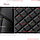 Чехлы на сиденья для Citroen C5 X7 (2008-2017) / Ситроен (экокожа, черный + вставка РОМБ), фото 6