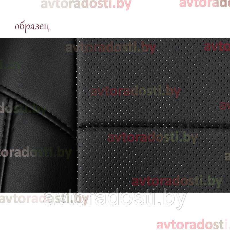 Чехлы на сиденья для Skoda Octavia A5 (2004-2013) / Шкода Октавия (экокожа, черный) - фото 5 - id-p137276032