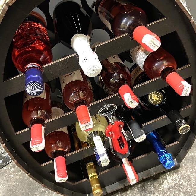 Мини-бар на 14 бутылок «Сенатор» с набором бокалов и штопором - фото 4 - id-p140507832