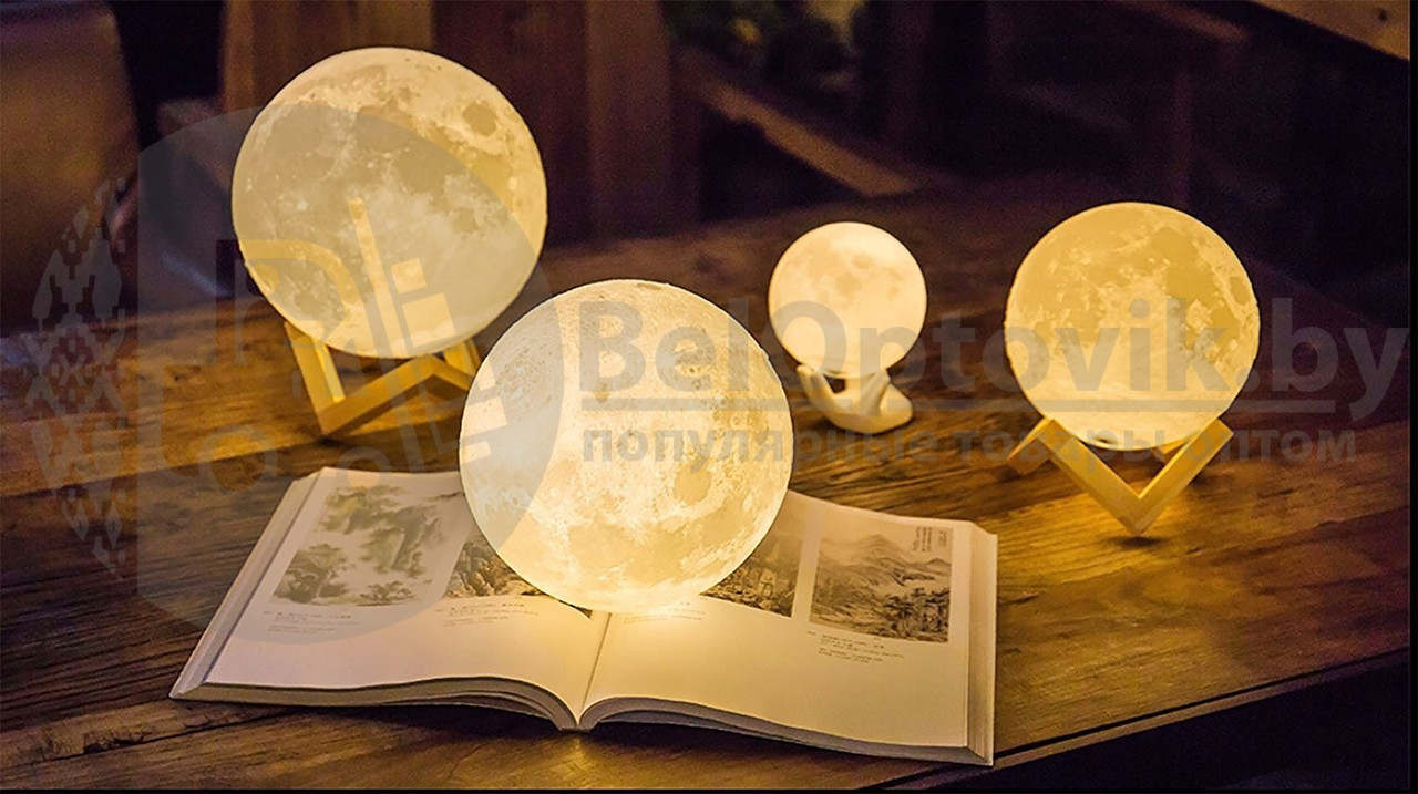 Лампа-ночник реалистичная объемная Moon Lamp Галактика - фото 4 - id-p140510824