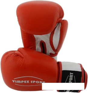 Перчатки для единоборств Vimpex Sport 3009 (8 oz, красный), фото 2