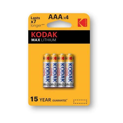 Батарейка Kodak MAX Lithium LR03-4BL [К3АFR-4] - фото 1 - id-p140653736