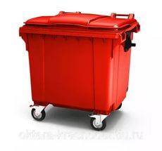 Пластиковый контейнер для мусора 1100 литров (цена без НДС) - фото 1 - id-p67147291