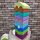 Развивающая пирамидка - головоломка Smart Kid Башня (10 деталей). Экологически чистое дерево 3, фото 3