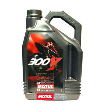 Моторное масло MOTUL 300V 4T Factory Line Road Racing 5W40 (4L) - фото 1 - id-p84009102