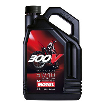 Моторное масло MOTUL 300V 4T Factory Line Off Road 5W40 (4L) - фото 1 - id-p84009107