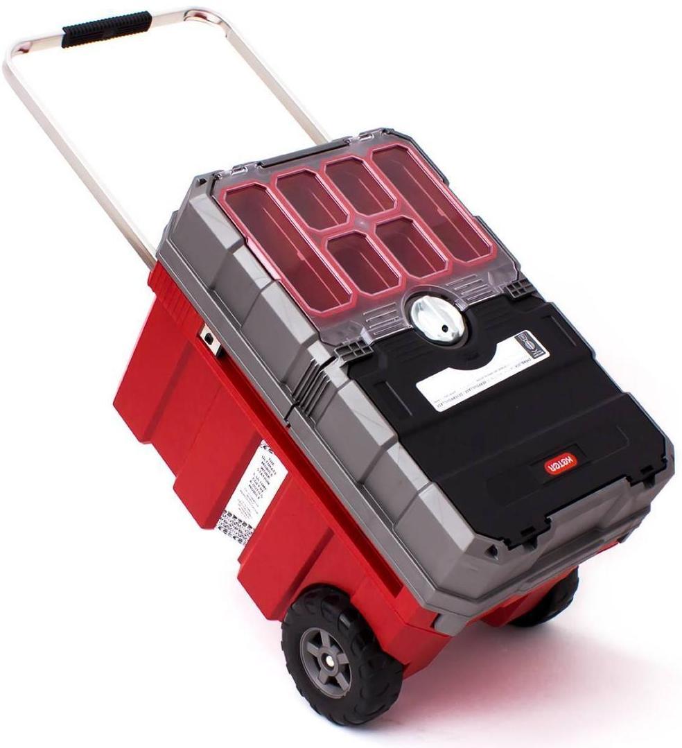 Ящик для инструментов на колесах MASTERLOADER Cart (Мастерлоадер), красный/серый - фото 3 - id-p140412071