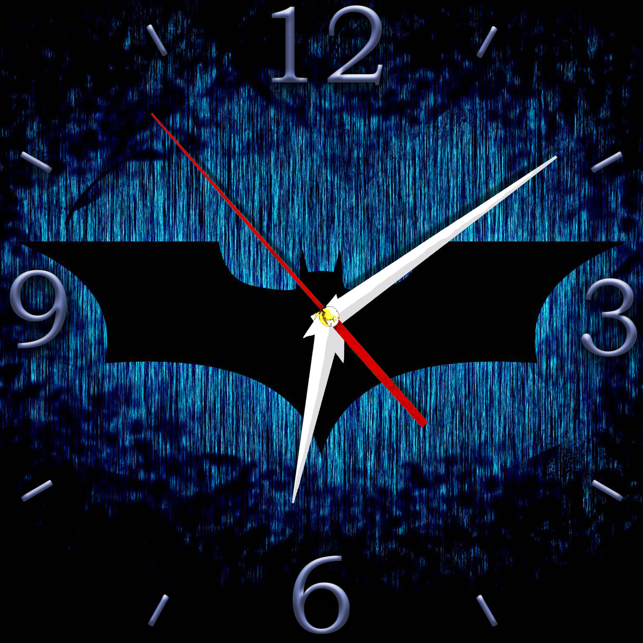 Настенные часы из стекла "Бэтмен" арт.269