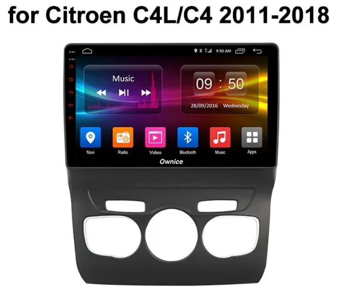 Штатная магнитола Carmedia для Citroen C4 на Android 10 4/64gb