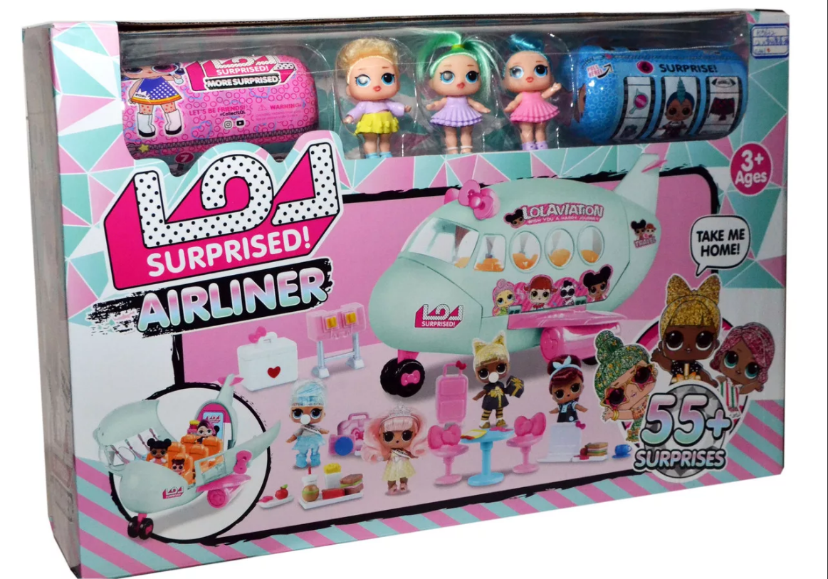 K5632 Игровой набор "LOL самолет" + 3 куклы Лол