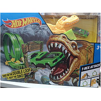 Автотрек Hot Wheels с динозавром T-Rex Attack