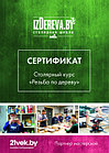 Сертификат на столярные курсы izDereva.by Резьба по дереву