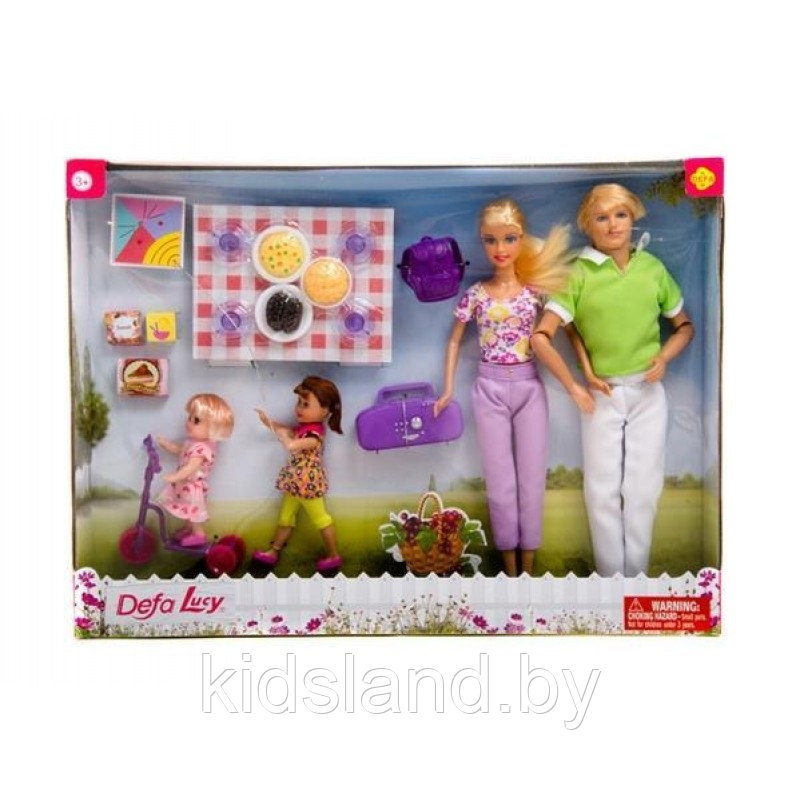 Набор кукол " Семья на пикнике" арт. 8301 - фото 3 - id-p140766283