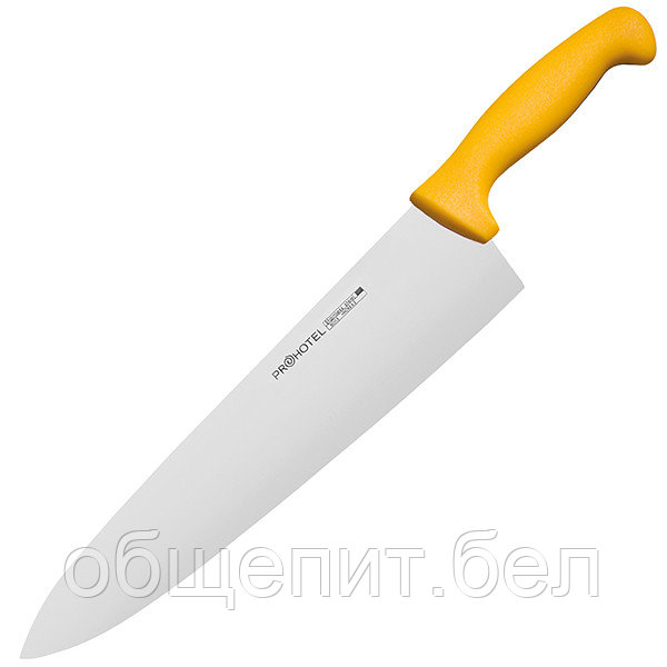 Нож поварской «Проотель», L=435/285 мм, желтый
