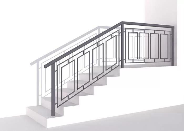 Перило для лестницы сварное модель 14