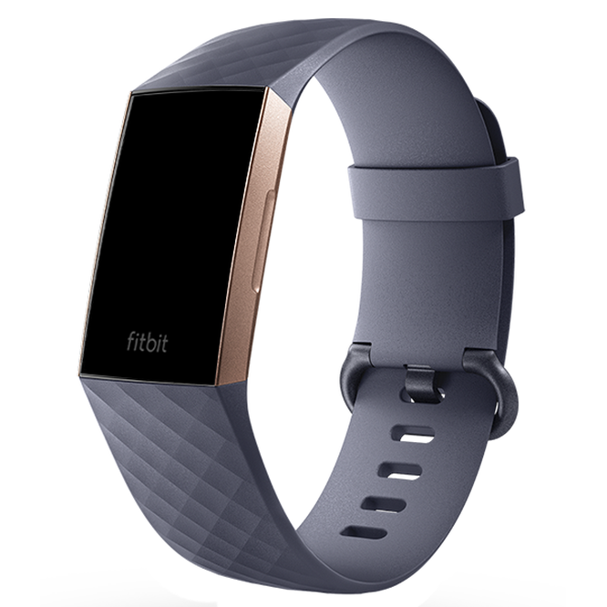 Браслет Fitbit Charge 3 (розовое золото/темно-синий), фото 1