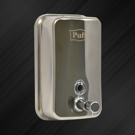 Дозатор для жидкого мыла Puff-8605 нержавейка, 500мл (глянец), фото 2