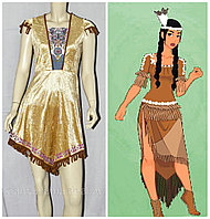 Платье карнавальное индейское Покахонтас на размер S