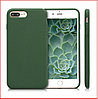 Чехол-накладка Silicon для Apple Iphone 7 / Iphone 8 ( темно-зеленый )