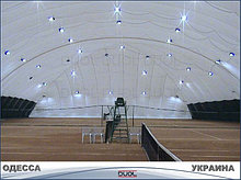 Воздухоопорный купол  36х18м для теннисных кортов