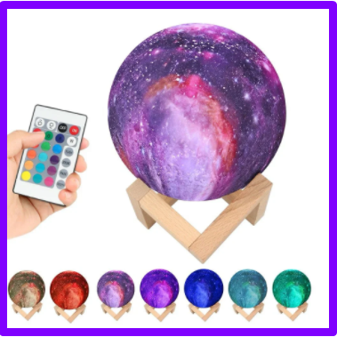 Ночник Галактика объемная 3 D Lamp 15см, 16 режимов подсветки, пульт ДУ