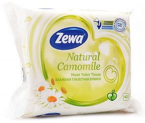 Влажная туалетная бумага "Zewa" с ароматом ромашки 1*42 шт. (Цена с НДС)